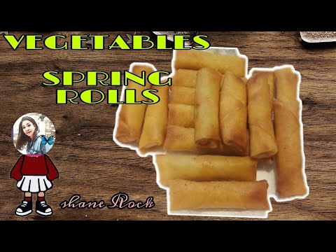 HOW TO MAKE YUMMY AND CRISPY VEGETABLES SPRING ROLLS | @ShaneRock143