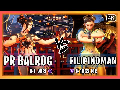 SF6 ▰  Juri (PR Balrog) Vs. Chun-Li (Filipinoman)『Street Fighter 6』