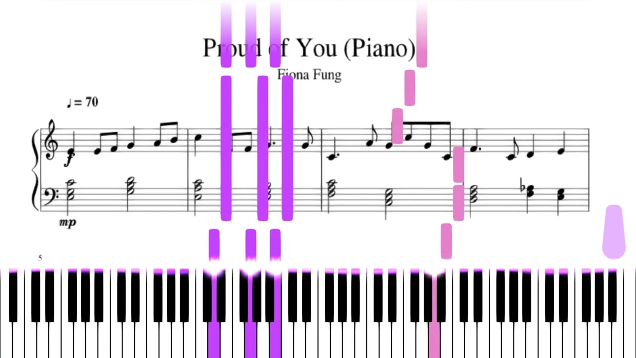 Proud Of You | Piano with Sheet PDF + MIDI