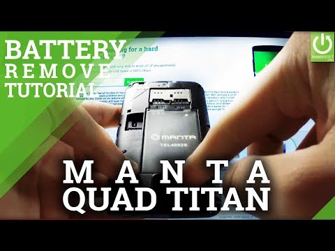 MANTA Quad Titan Remove the Battery and Open Back Cover