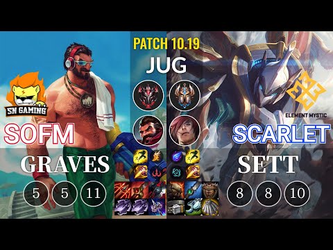 SN SofM Graves vs EM Scarlet Sett Jungle - KR Patch 10.19