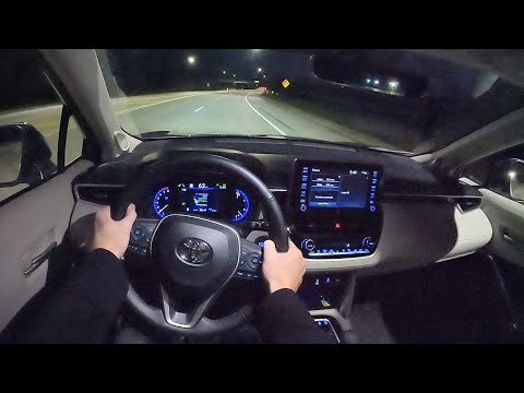 2022 Toyota Corolla Cross XSE - POV Night Drive (Binaural Audio)