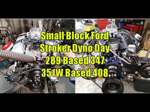 Small Black Ford Dyno Days - 289 Based 347 and 351 Windsor Based 408