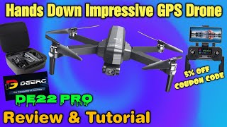 DEERC DE22 PRO GPS Drone Review & Tutorial #deerc #drone #4k #amazonfinds #review #youtube #fun