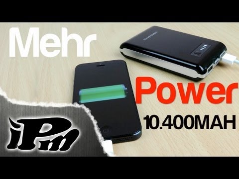 Mehr Power für unterwegs - 10400mAh Akku für Smartphones & Tablets