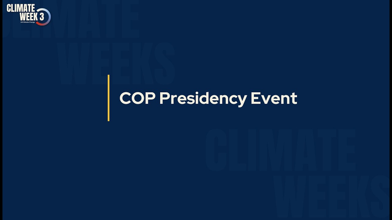 COP 31 Presidency Event: Powering Climate Action: Financial and Institutional Boost