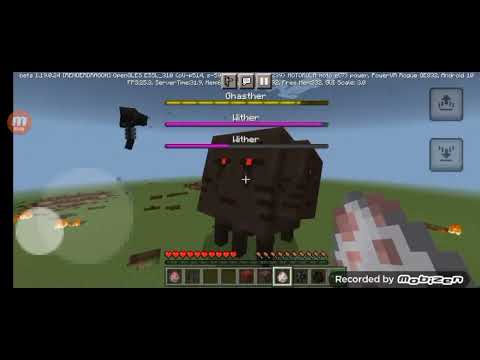 ghasther vs urghast and wither boss (ghasther survive) mob battle