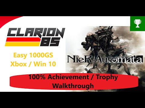 Nier Automata Xbox / Win 10  Easy Way Achievement Trophy Guide