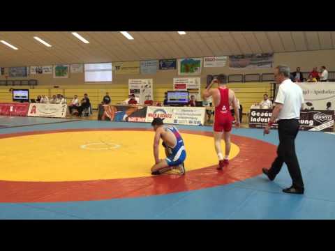 Landesmeisterschaften in Ringen 2016. Starker Auftritt von Felix Menzel vom SC Luckenwalder