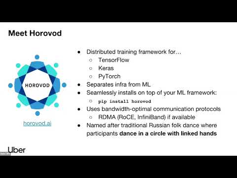 [Uber Open Summit 2018] Horovod: Distributed Deep Learning in 5 Lines of Python