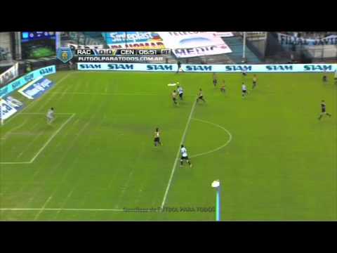 Atajada de Caranta. Racing 0 - Central 0. Fecha 18. Torneo Final 2014. Fútbol Para Todos