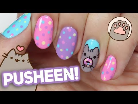 PUSHEEN Nail Art Tutorial *SO CUTE!*