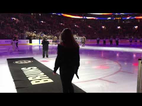 Kamryn Richard - National Anthem - Boston Bruins 010819