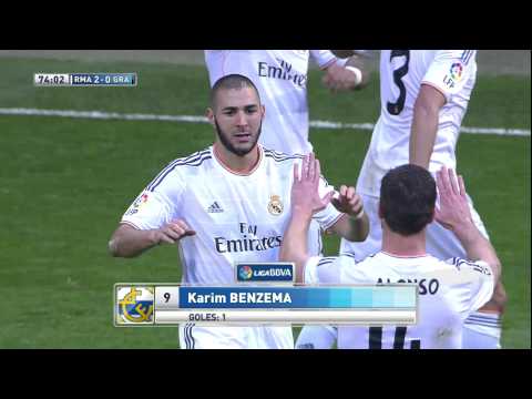 Gol de Benzema (2-0) en el Real Madrid - Granada CF - HD