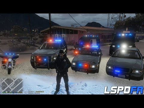 LSPDFR 0.4.3. Snow Patrol In Sandy Shores.