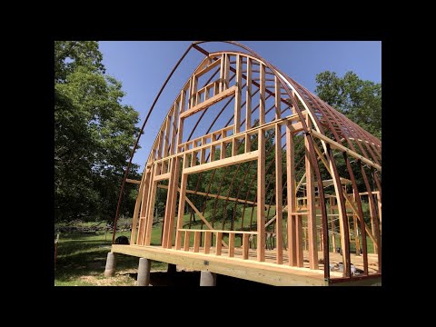 Arched Cabin Build - Framing the End Caps | Tiny House