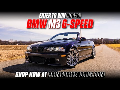 Prime Driven Daily 51 - 2003 BMW M3 / 6-Speed Manual Transmission  -- PDD51 - Carbon Black / Red