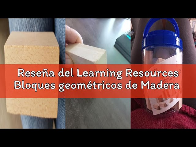 Vídeo relacionado con Learning Resources Bloques geométricos de Madera de 1cm (Juego de 250).