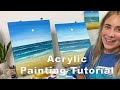 PAINTING TUTORIAL | Serene Scene - Beach for Beginners