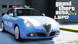 GTA 5 LSPDFR ITA - ALFA ROMEO GIULIETTA DELLA POLIZIA - GTA 5 MODS GAMEPLAY ITA