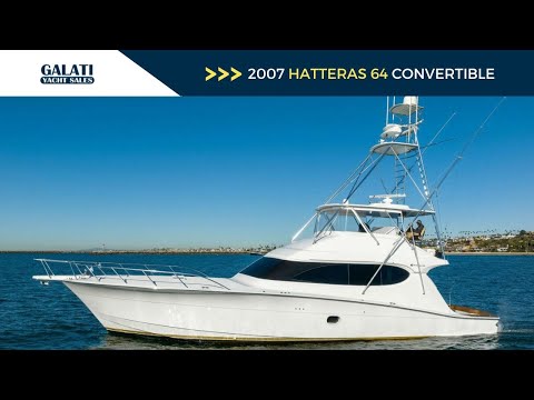 Hatteras 64 Convertible video