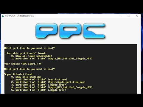 Using PearPC Mac Emulation in 2022!