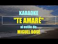 KARAOKE (TE AMARÉ - MIGUEL BOSÉ) Mejor versión