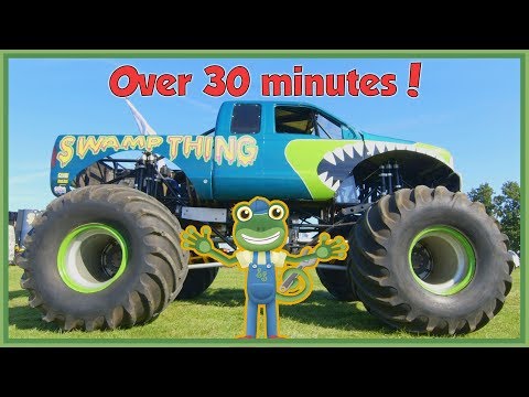 Gecko Meets a Monster Truck and More Vehicles For Children | Gecko's Real Vehicles