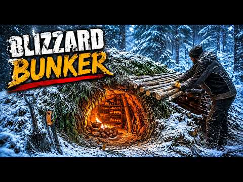 I Dug a Secret Dugout Under Sub-Zero Sleet... 🌨️🏕️ (Bushcraft Survival)