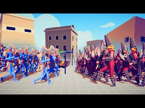 BATTLES in CITY of 100x MELEE UNITS - Part  2 | TABS - Totally Accurate Battle Simulator