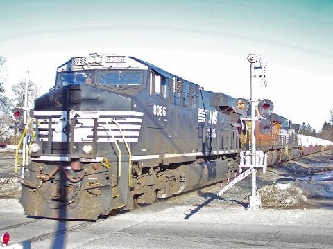 Elephant Style NS 205 Westbound, at Orange, MA