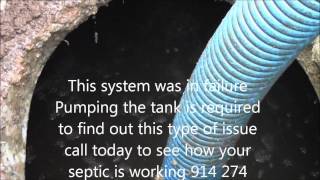 preview picture of video 'Septic Tank /Septic System FAILURE /Septic System Issues /Clogged Septic System'
