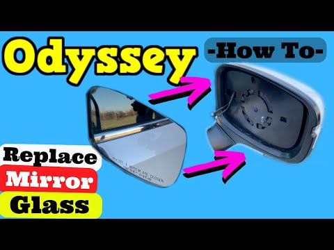 Honda Odyssey -- How to Replace Remove Side Mirror Glass 2018 2019 2020 2021 2022