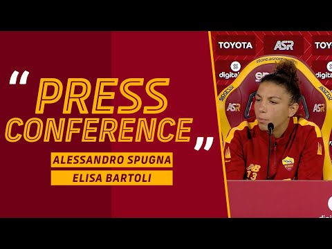 LIVE | La conferenza stampa di Alessandro Spugna ed Elisa Bartoli in vista di Roma-Sparta di UWCL