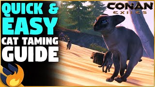 How To Get & Tame CATS In | Conan Exiles |