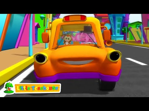 Hjul på bussen | Pedagogisk video | Little Treehouse Norsk | Tegneserier for barn