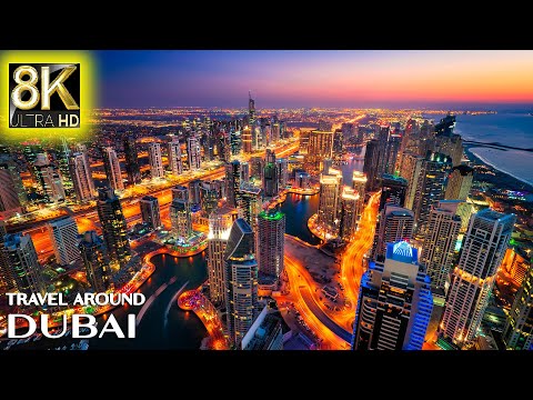 Beautiful Trip to DUBAI in 8K ULTRA HD - Best Places with Relaxing Music 8K TV