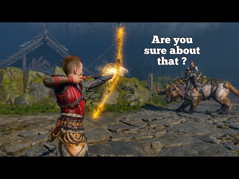 Atreus Try To Shoot Heimdall - God Of War Ragnarok
