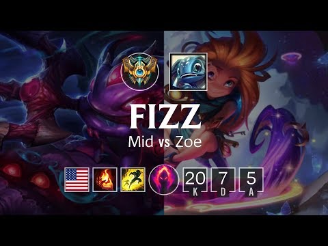 Fizz Mid vs Zoe - NA Challenger Patch 8.23