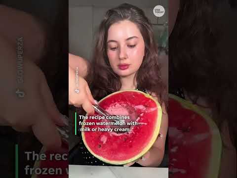 TikTok is obsessed with this two-ingredient watermelon ice cream. See the recipe.