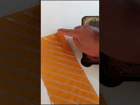 Simple and Sober neck design😍 with gotta patti and triangles 😱 #ashortaday #shorts #viral