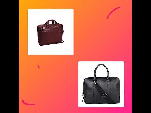 Madhav international plain designer leather laptop bags