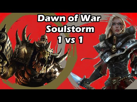 Dawn of War Soulstorm: 1 vs 1 Sisters of Battle (Heather) vs Orks (Pain)