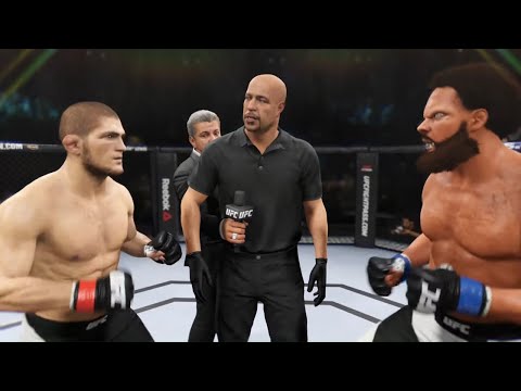 Khabib Nurmagomedov vs. Old Werewolf - EA Sports UFC 2 - Crazy UFC 👊🤪