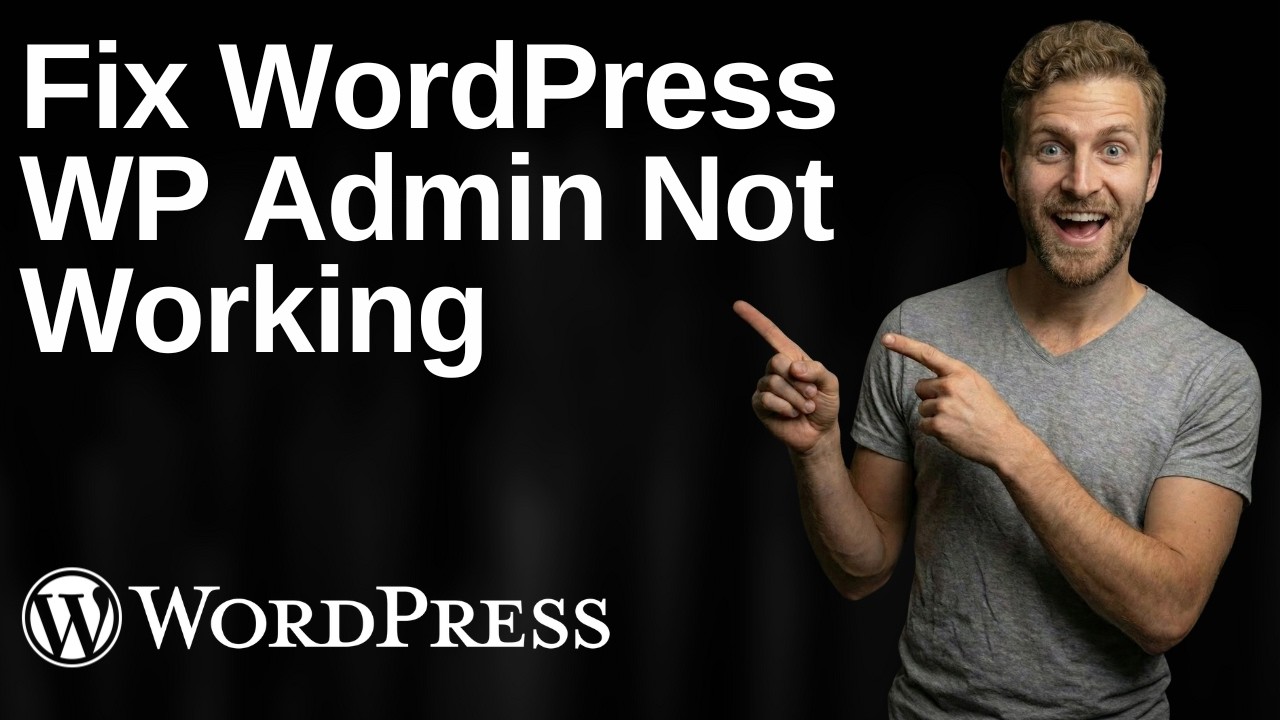 How To Fix WordPress WP Admin Not Working Opening (2026 Easy Guide)