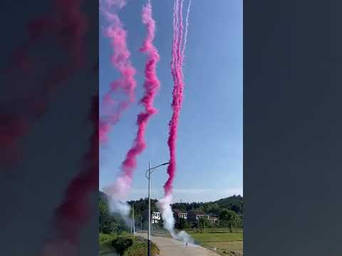 daytime red smoke cake