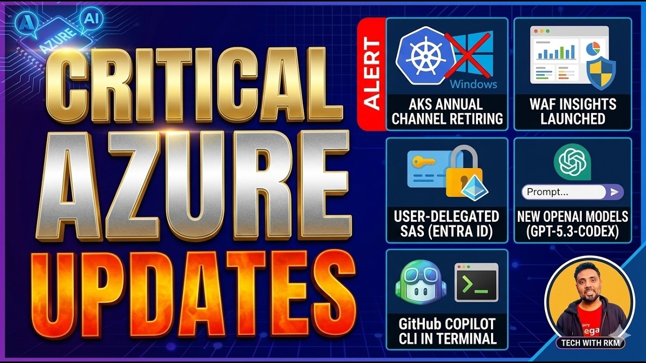 CRITICAL AZURE UPDATES| Top Azure & AI updates! AKS, WAF, SAS, OpenAI & Copilot CLI