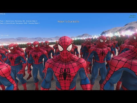 300 Spider Men + 600 Jedi vs 10,000 Storm Troopers - Ultimate Epic Battle Simulator