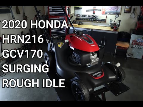 New 2020 HONDA HRN216 GCV170 Surging/Rough Idle AND Auto Choke Test/Check