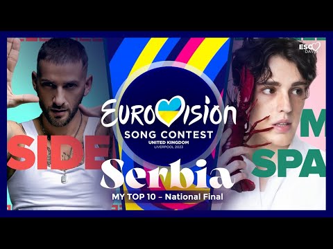 MY TOP 10 • Pesma za Evroviziju 2023 🇷🇸 • Eurovision Song Contest 2023